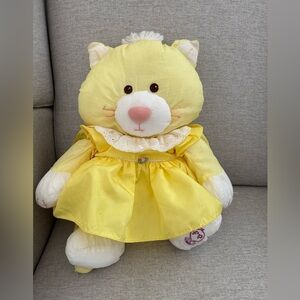 Vintage Fisher Price Puffalump Yellow Cat W Dress 17”